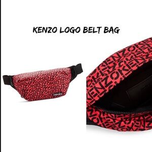 Kenzo Bold Red Belt Bag